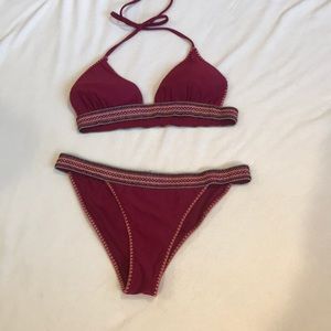 Red Abercrombie bikini